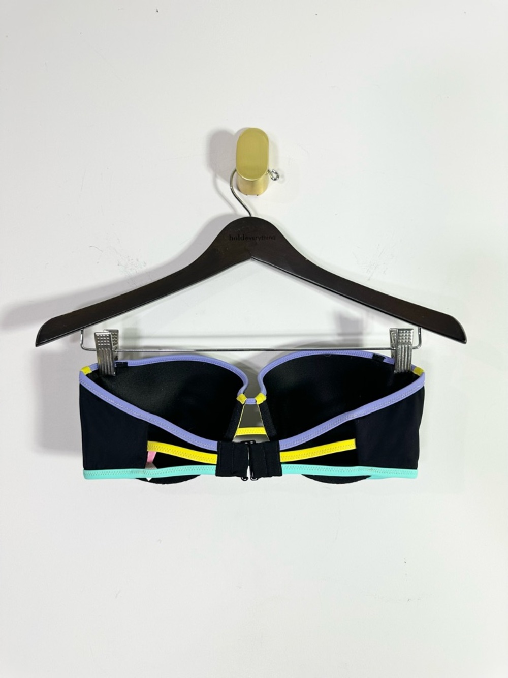 Victoria’s Secret Black Neon Strapless Bikini Top - Picture 2 of 3